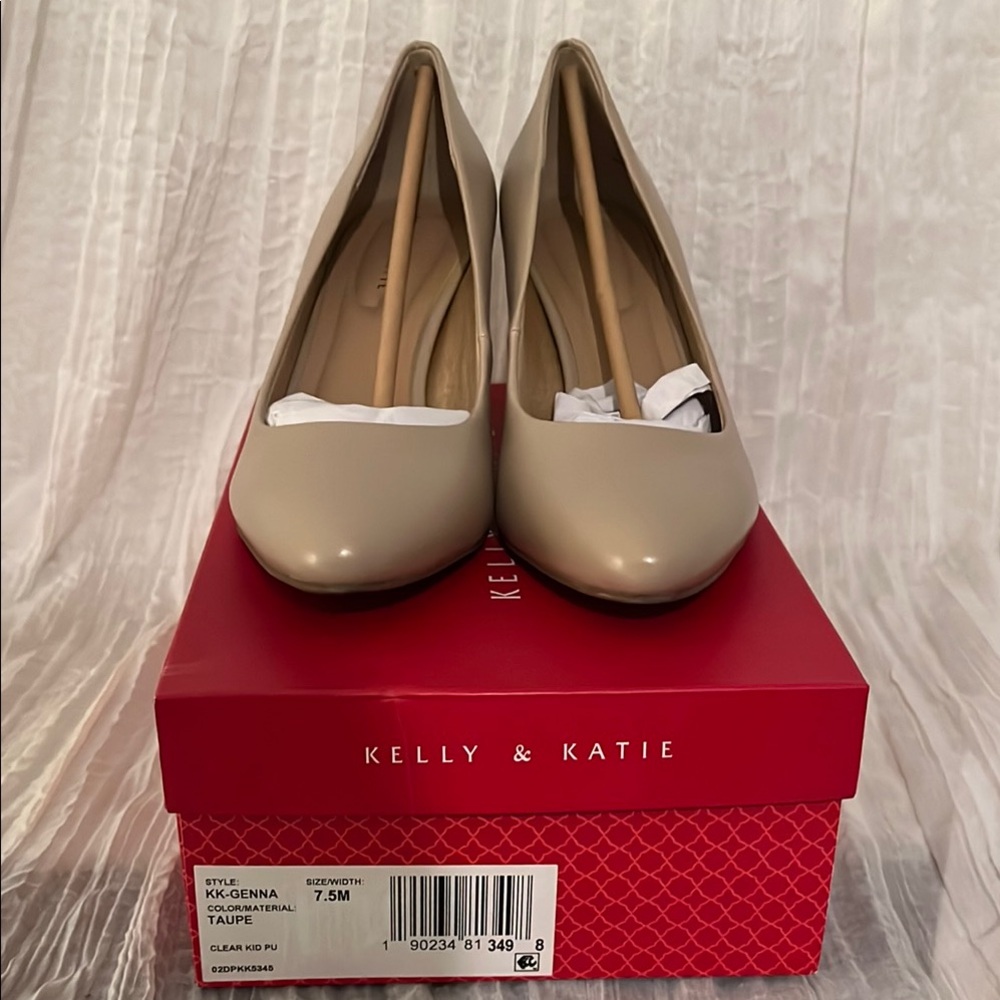 Kelly & Katie Tan Heels Elegant Versatile Design